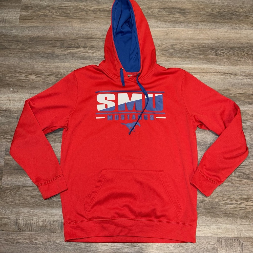 SMU Mustangs Pullover Hoodie Sweatshirt Men's Large Stadium Athletics